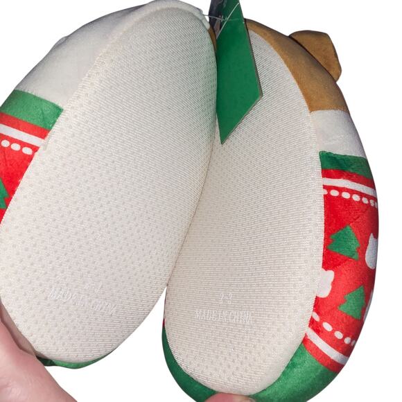 Squishmallows New Christmas Kitty kid's slippers size 2-3 - Picture 8 of 9